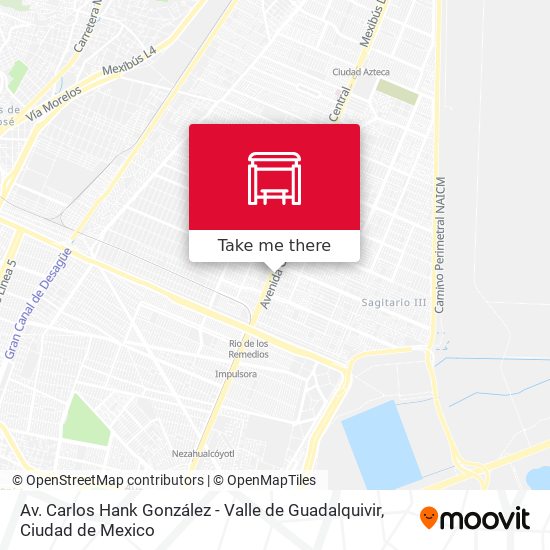 Mapa de Av. Carlos Hank González - Valle de Guadalquivir