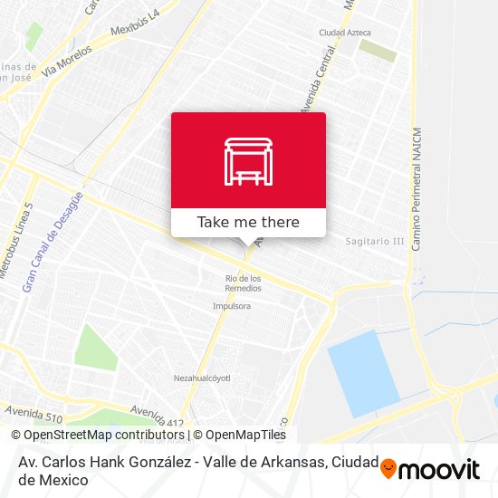 Av. Carlos Hank González - Valle de Arkansas map