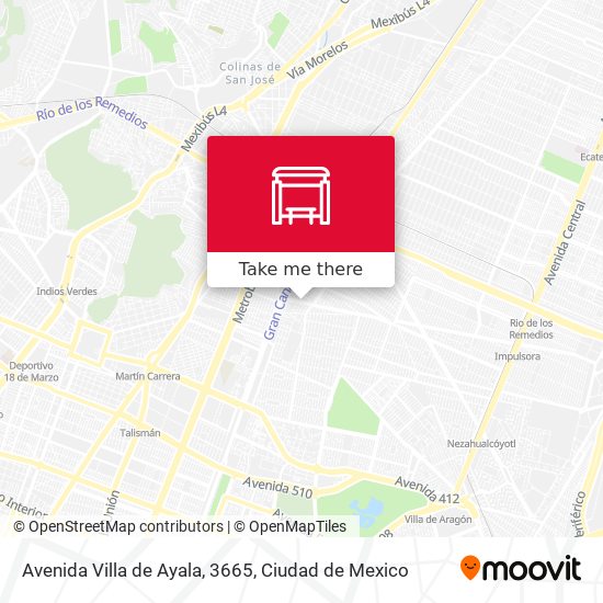 Mapa de Avenida Villa de Ayala, 3665