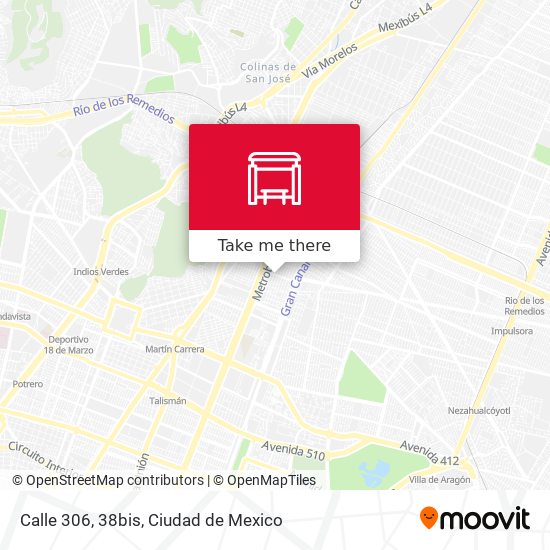 Mapa de Calle 306, 38bis
