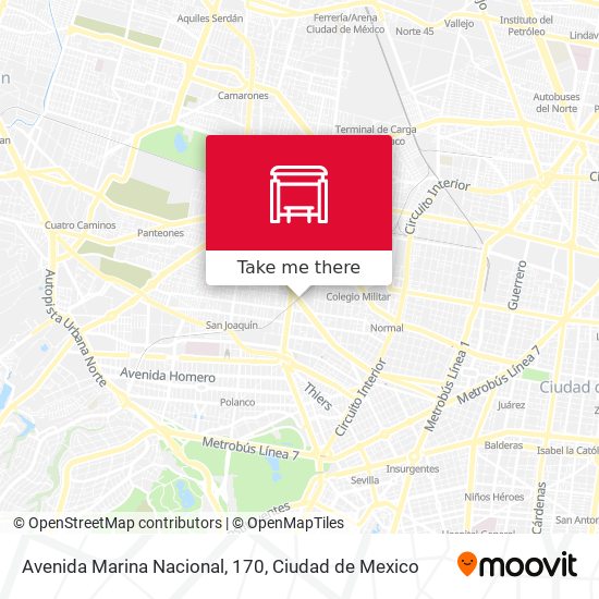 Avenida Marina Nacional, 170 map