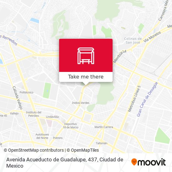 Avenida Acueducto de Guadalupe, 437 map