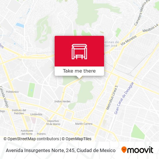 Avenida Insurgentes Norte, 245 map