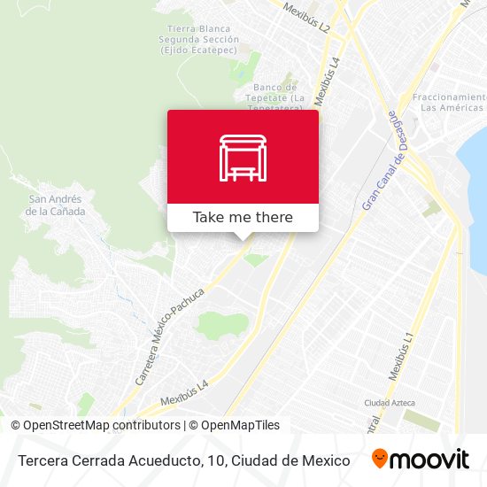 Mapa de Tercera Cerrada Acueducto, 10
