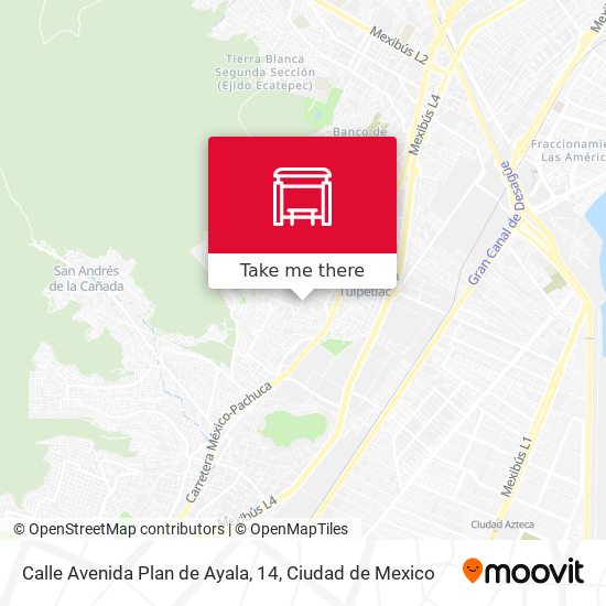 Calle Avenida Plan de Ayala, 14 map