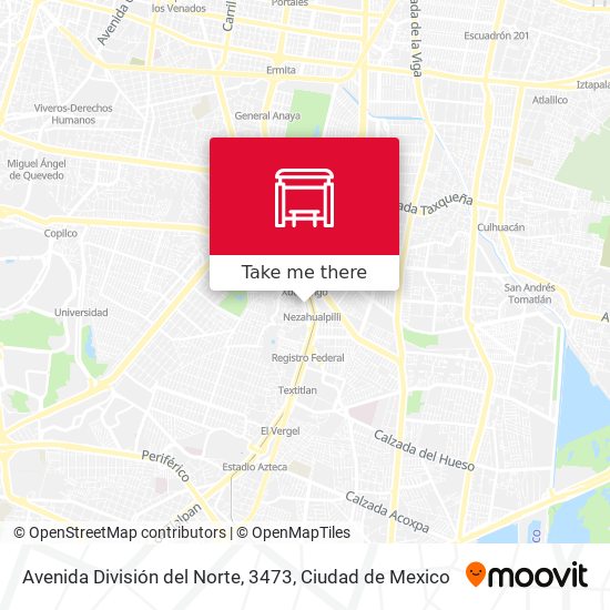 Avenida División del Norte, 3473 map