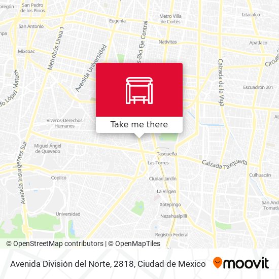Avenida División del Norte, 2818 map