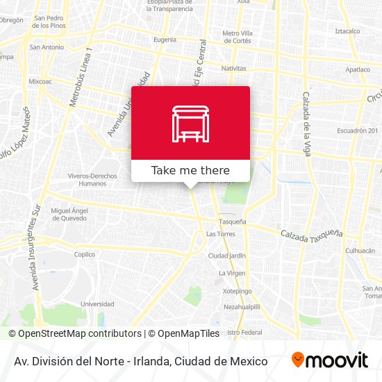 Av. División del Norte - Irlanda map