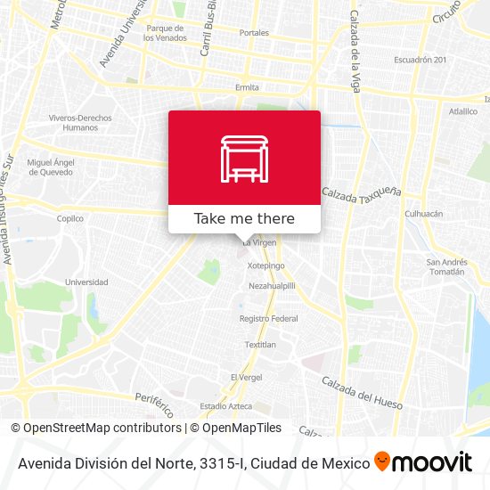 Mapa de Avenida División del Norte, 3315-I