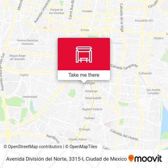 Avenida División del Norte, 3315-I map