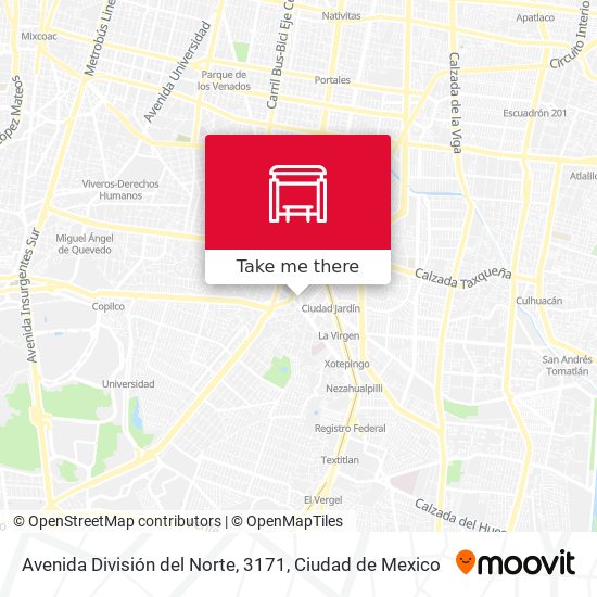 Avenida División del Norte, 3171 map