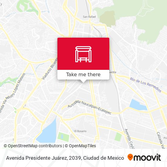 Avenida Presidente Juárez, 2039 map