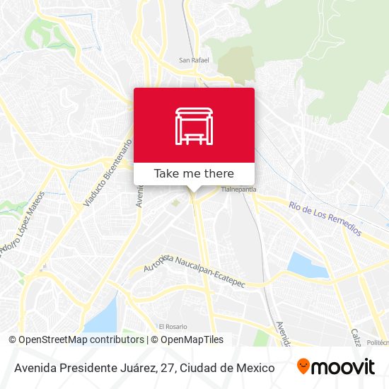 Avenida Presidente Juárez, 27 map