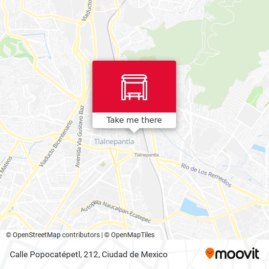 Calle Popocatépetl, 212 map