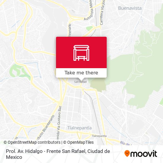 Prol. Av. Hidalgo - Frente San Rafael map
