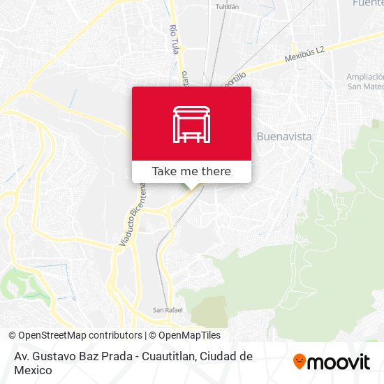 Mapa de Av. Gustavo Baz Prada - Cuautitlan