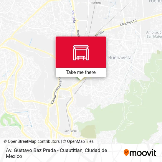 Mapa de Av. Gustavo Baz Prada - Cuautitlan