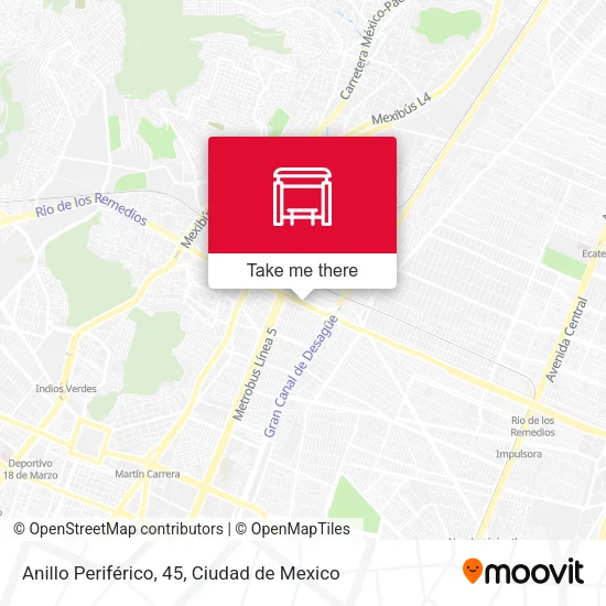 Anillo Periférico, 45 map