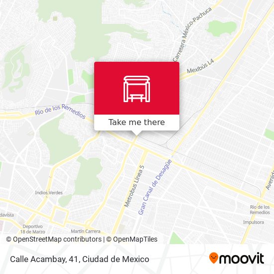 Calle Acambay, 41 map