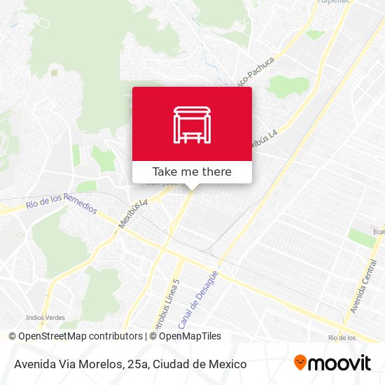 Avenida Via Morelos, 25a map