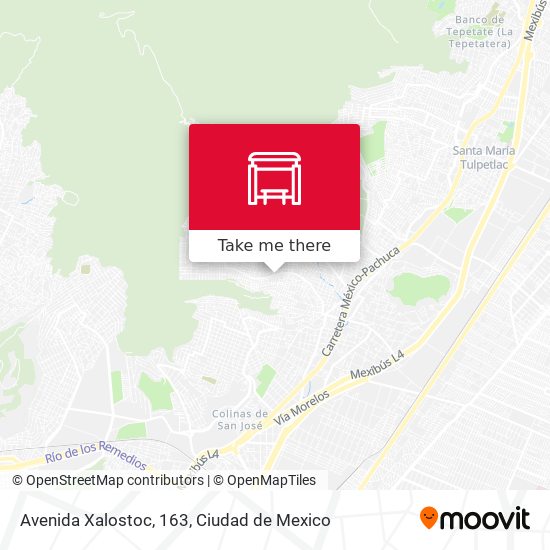 Avenida Xalostoc, 163 map