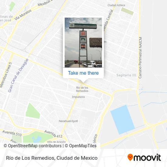 Río de Los Remedios map