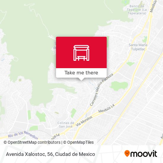 Mapa de Avenida Xalostoc, 56