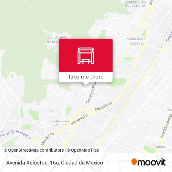 Avenida Xalostoc, 16a map