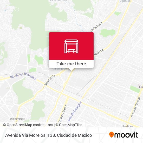 Mapa de Avenida Via Morelos, 138