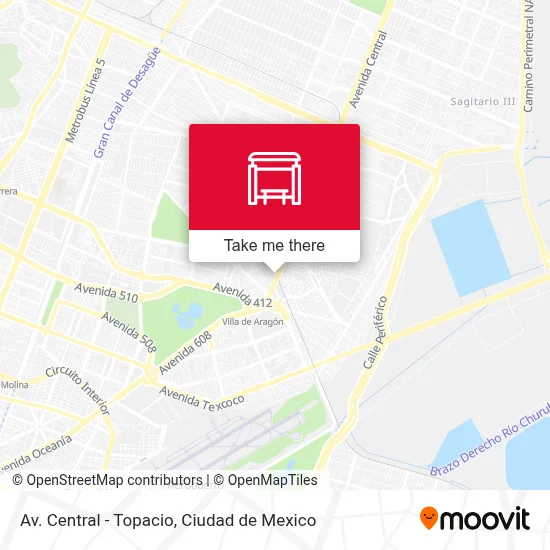 Av. Central - Topacio map