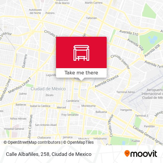 Calle Albañiles, 258 map