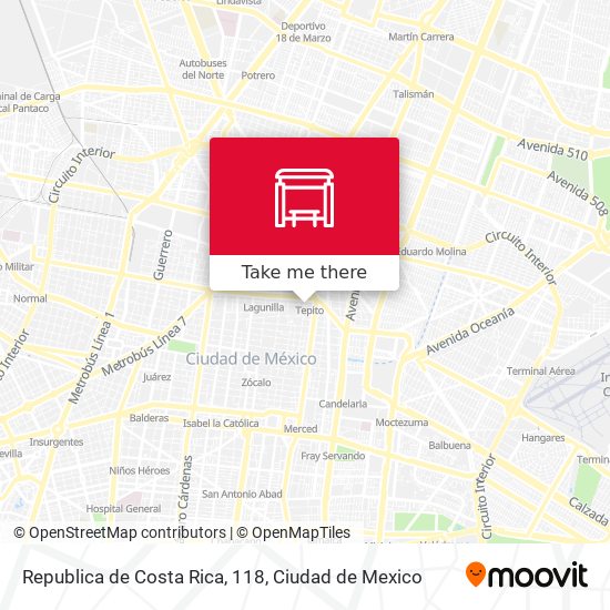 Republica de Costa Rica, 118 map