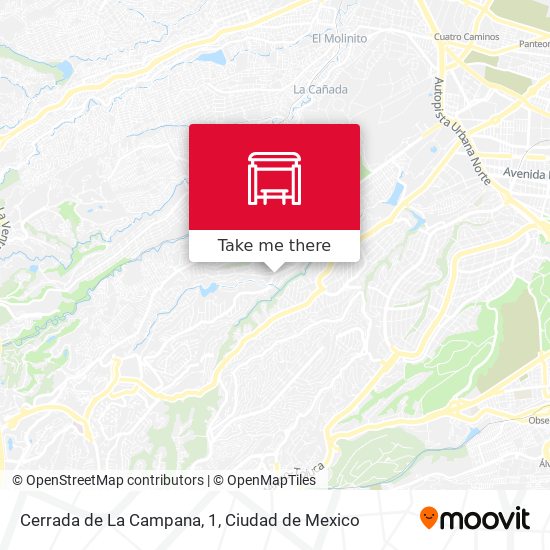 Mapa de Cerrada de La Campana, 1