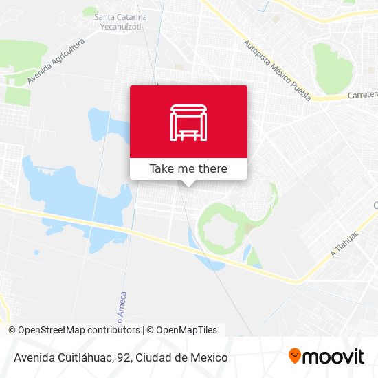 Mapa de Avenida Cuitláhuac, 92