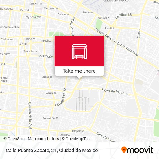 Mapa de Calle Puente Zacate, 21