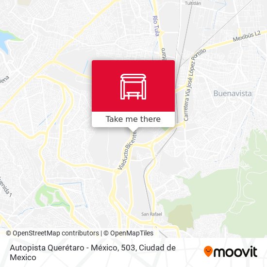 Autopista Querétaro - México, 503 map