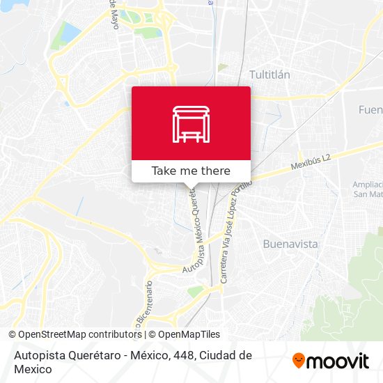 Autopista Querétaro - México, 448 map