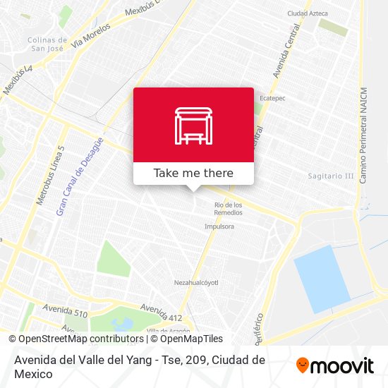 Mapa de Avenida del Valle del Yang - Tse, 209
