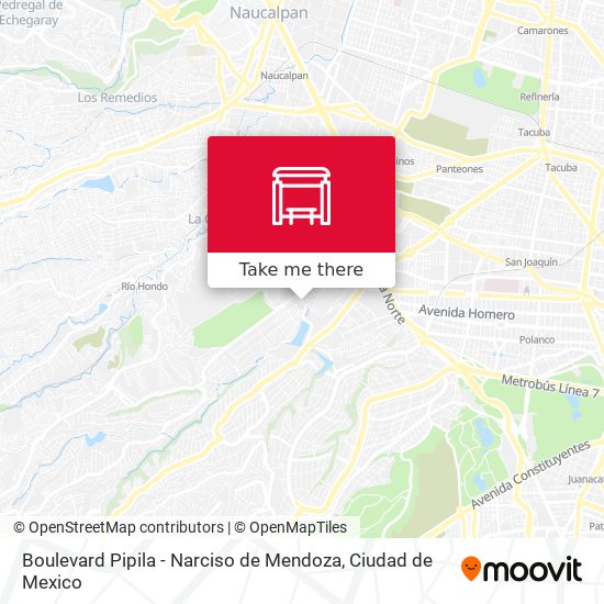 Boulevard Pipila - Narciso de Mendoza map