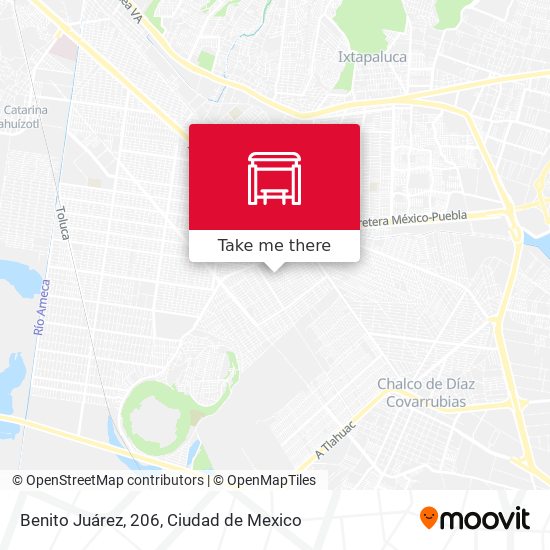 Benito Juárez, 206 map