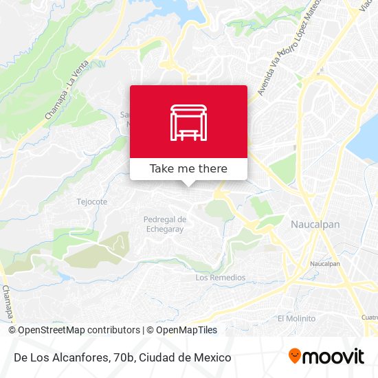De Los Alcanfores, 70b map