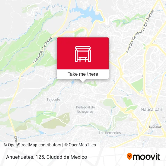 Ahuehuetes, 125 map