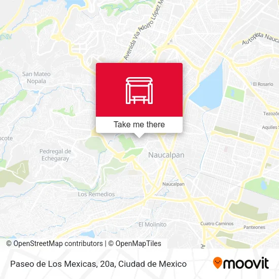 Paseo de Los Mexicas, 20a map