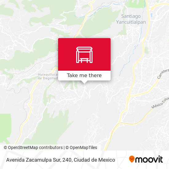 Mapa de Avenida Zacamulpa Sur, 240
