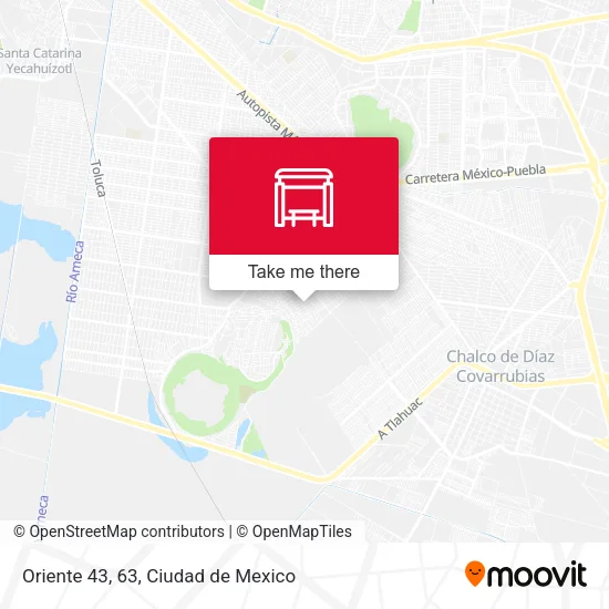 Oriente 43, 63 map