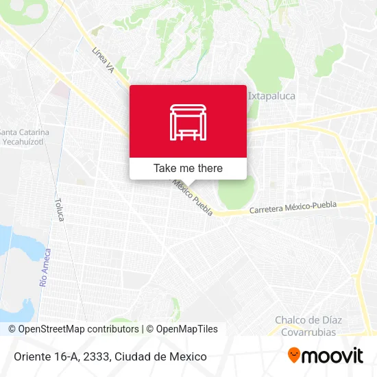 Oriente 16-A, 2333 map