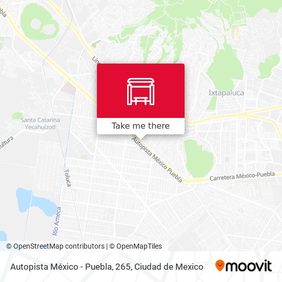 Autopista México - Puebla, 265 map