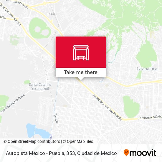 Autopista México - Puebla, 353 map