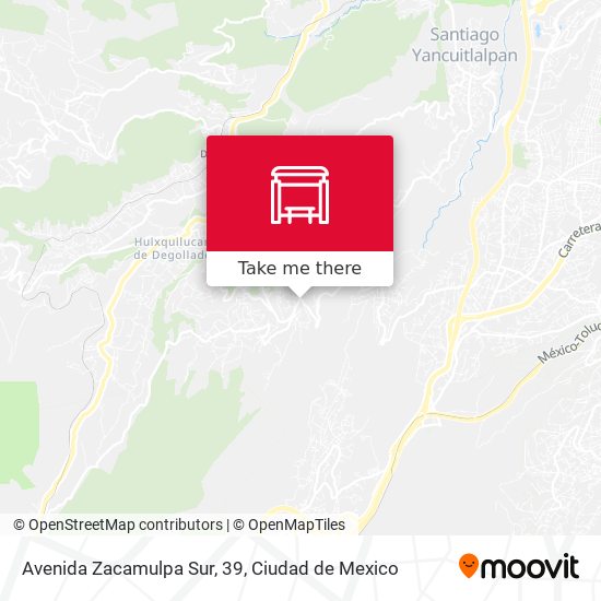 Mapa de Avenida Zacamulpa Sur, 39