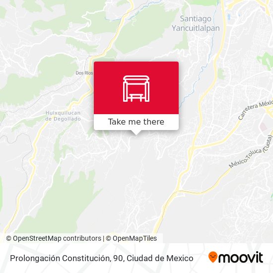 Prolongación Constitución, 90 map